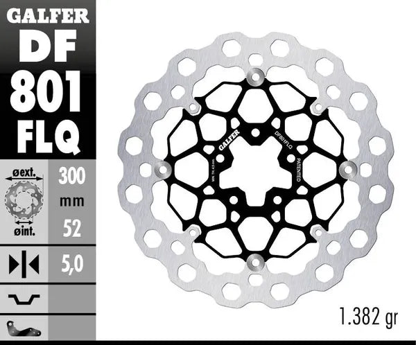 Ktm Duke 790 ABS [2018, 2020, 2022-2024] - Cubiq floating brake disc - picture 4