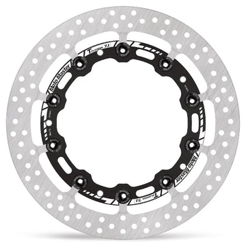 Bmw K 1600 Grand America [2018-2024, 2022-2024] - Disco freno T-Floater serie HALO - Superficie: Nero, Argento - Immagine 1