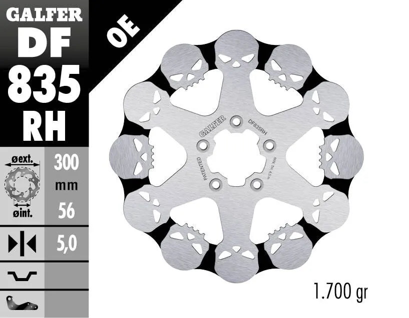 Harley-Davidson Xl 1200 T Sportster Superlow [2020] - Fixed brake disc Skull - Image 2
