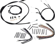 Default Title Harley Davidson fxdwg [BURLY BRAND] - Kit completo di cavi/linee manubrio in vinile nero per Ape Hangers