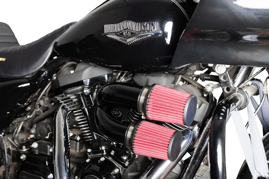 Harley-Davidson FLSTFI 1923 Softail Fat Boy Gray Ghost 117 [2025] - Tuned Induction Luftfilterkit – Oberfläche: Schwarz – Bild 4