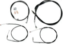 Harley Davidson Fxst [LA CHOPPERS] – Standard Schwarz Vinyl Lenkerzug/Bremsleitung Kit
