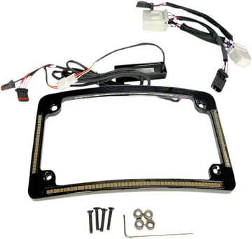 Harley-Davidson Road Glide ST [CUSTOM DYNAMICS] – Cornice targa con raggio a LED
