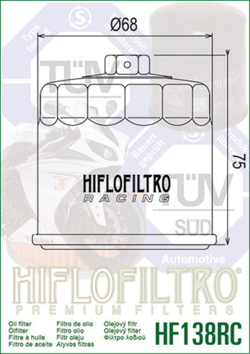 Suzuki GSXR 1100 [Hiflofiltro] - Filtro dell'olio - 0