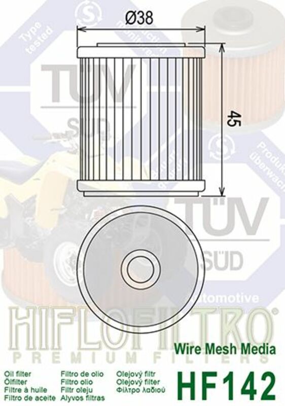 Yamaha YFM 350 Warrior [Hiflofiltro] - Filtro dell'olio