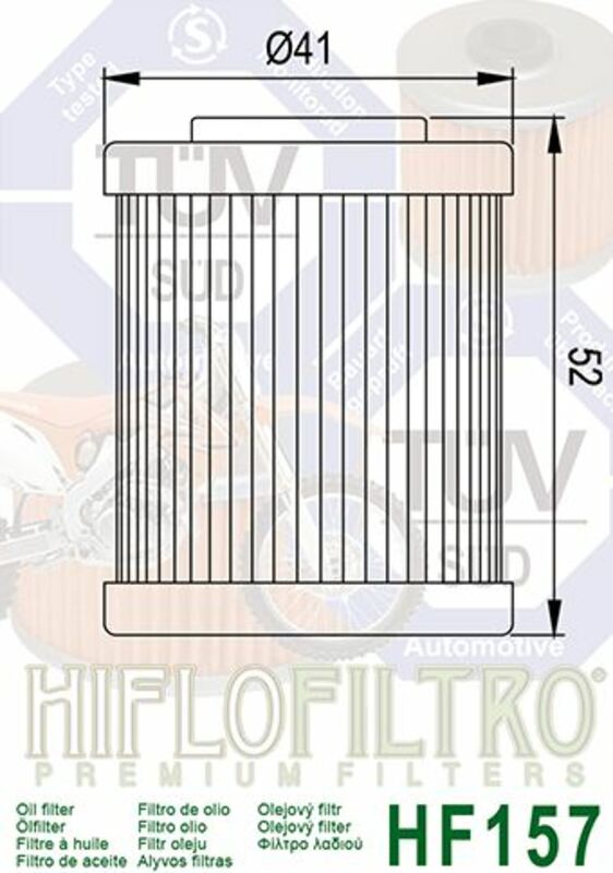 KTM 640 LC4 [HIFLOFILTRO] - Ölfilter Frontansicht