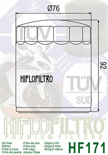 Harley -Davidson Street Bob 114 FXBBS [Hiflofiltro] - Filtro dell'olio - 0