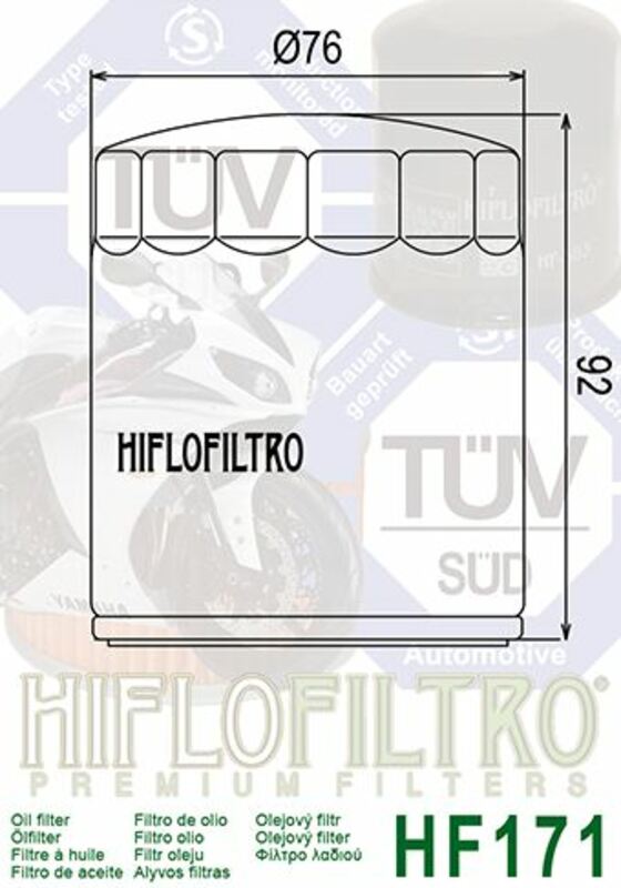 Harley-Davidson Ultra Limited FLHTK [HIFLOFILTRO] - Ölfilter