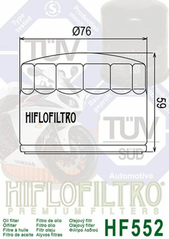 Moto Guzzi Le Mans 2 [HIFLOFILTRO] - Ölfilter