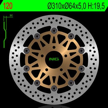 Suzuki Gsf 400 [NG BRAKE DISC] - disco freno tondo flottante