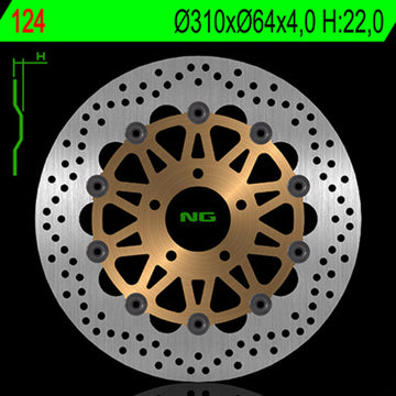 Suzuki Gsx-R 750 [NG BRAKE DISC] - Bremsscheibe schwimmend rund