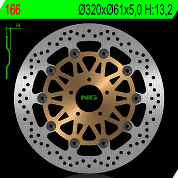 Kawasaki Zx 12 R [NG BRAKE DISC] - disco freno rotondo flottante