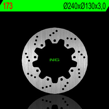 Kawasaki Klr 250 Kl 250 D [NG BRAKE DISC] - disco freno tondo rigido