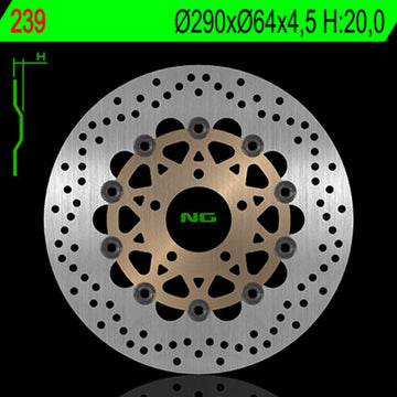 Suzuki Sv 650 [NG BRAKE DISC] - disco freno tondo flottante