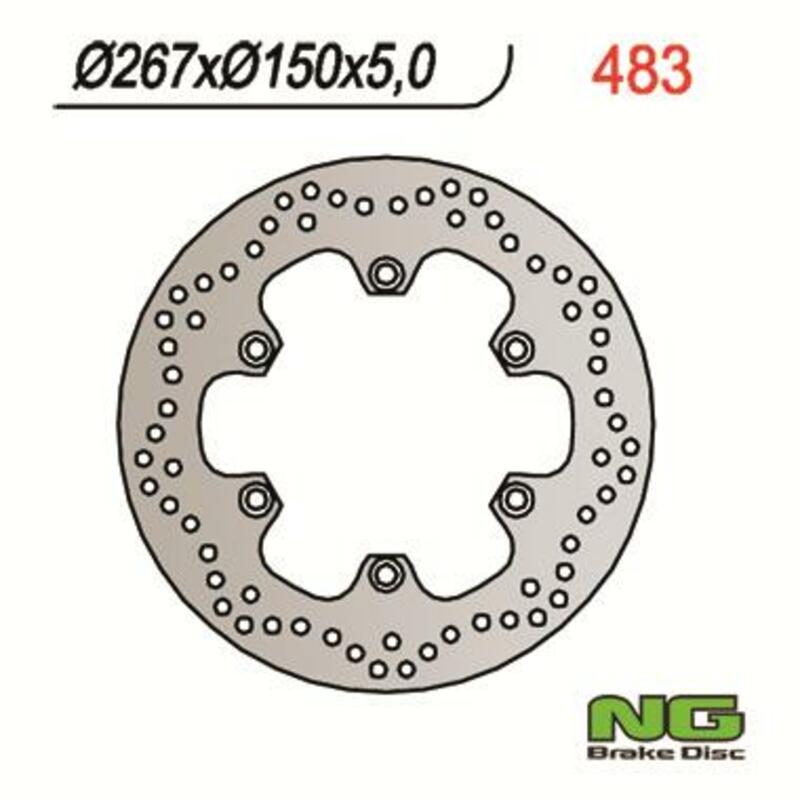 Yamaha Fzs 1000 [NG BRAKE DISC] - disco freno tondo rigido