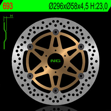 Honda Cb 600 [NG BRAKE DISC] - disco freno tondo flottante