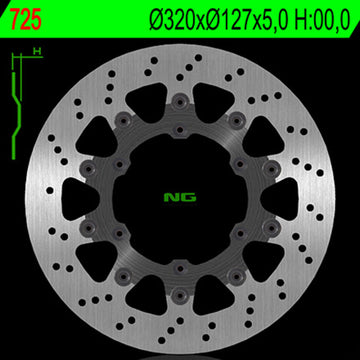 Ktm 690 Sm Prestige [NG BRAKE DISC] - disco freno tondo flottante
