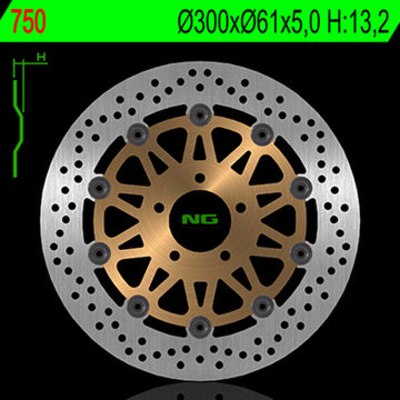 Kawasaki Z 1000 [NG BRAKE DISC] - disco freno rotondo flottante