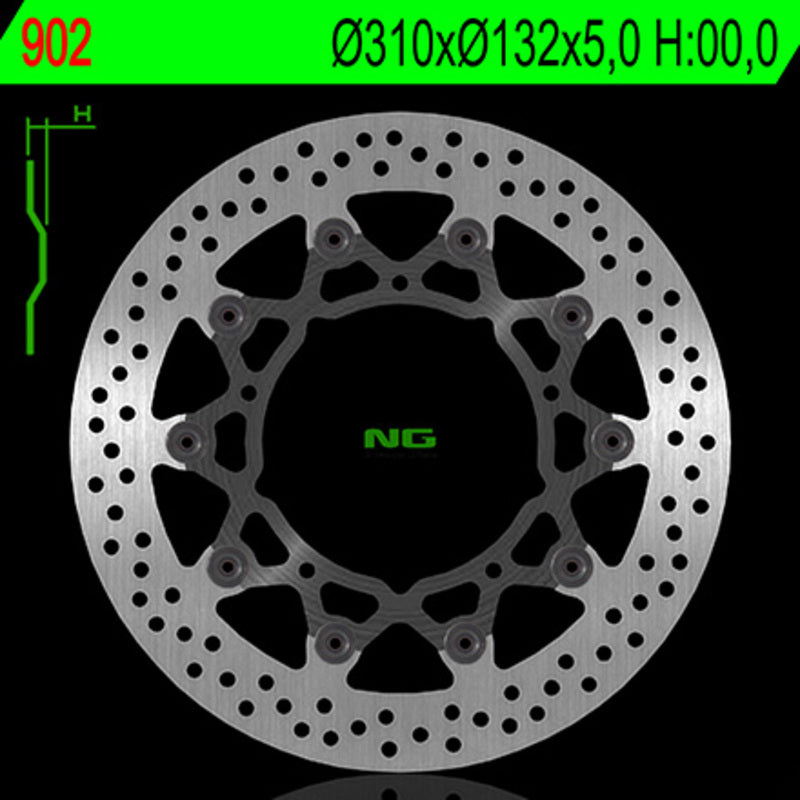 Yamaha Xt 1200 Z Super Tenere [NG BRAKE DISC] - Bremsscheibe schwimmend rund