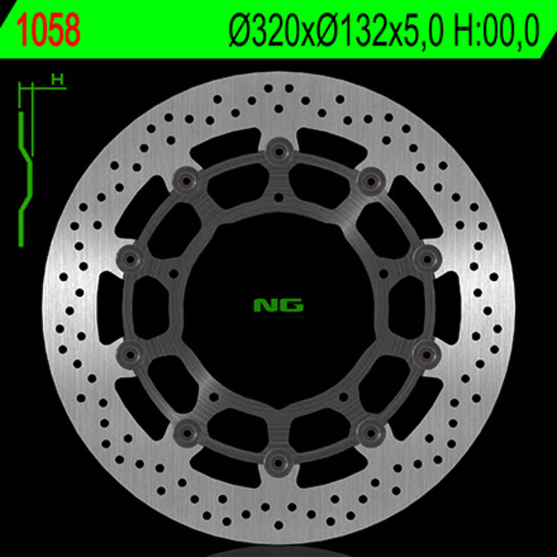Yamaha Xvs 1300 [NG BRAKE DISC] - disco freno rotondo flottante