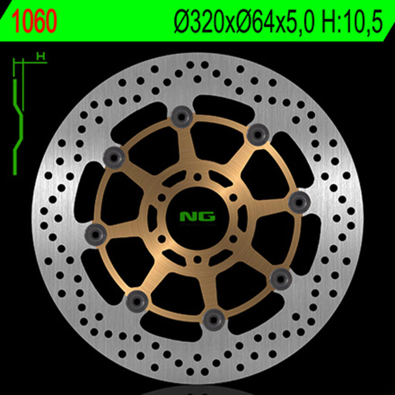 Aprilia Sl 1000 [NG BRAKE DISC] - disco freno tondo flottante