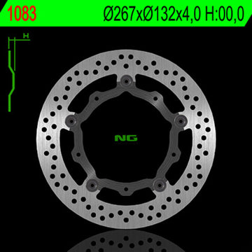 Yamaha T-Max 560 Tech Max [NG BRAKE DISC] - disco freno flottante rotondo