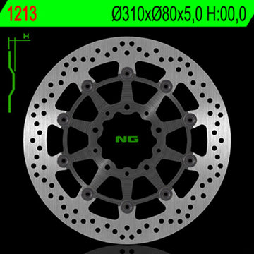 Kawasaki Zr 400 [NG BRAKE DISC] - disco freno rotondo flottante