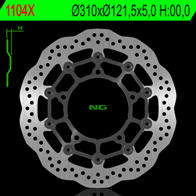 Suzuki V-Strom 1000 Abs [NG BRAKE DISC] - Wave floating brake disc