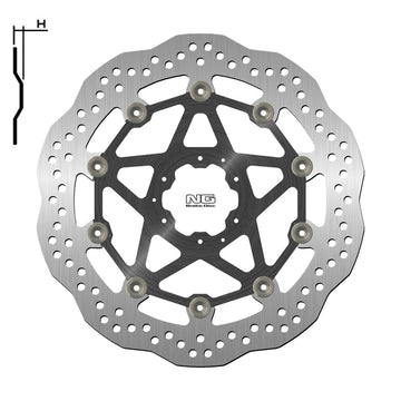 Honda Crf 1100 L Africa Twin [NG BRAKE DISC] - Disco freno Wave flottante