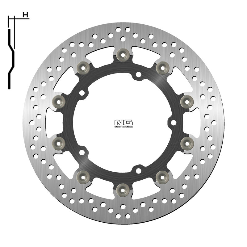 Yamaha Fz 600 S Fazer [NG BRAKE DISC] - round floating brake disc