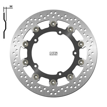 Yamaha Fz 600 S Fazer [NG BRAKE DISC] - disco freno flottante rotondo