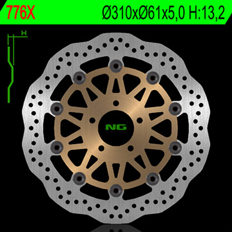 Kawasaki Zxr 400 [NG BRAKE DISC] - Wave floating brake disc