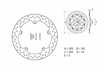 Bmw R 1250 Gs Adventure [BREMBO] - Serie Oro Disco freno tondo rigido
