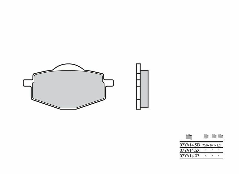 Yamaha XT 350 [Brembo] - brake pads