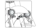 Harley Davidson Fxs [DENALI] - Lighting Bracket Fender Harley Davidson-4