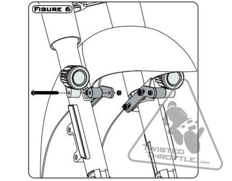 Honda Vt 750 C2 [DENALI] - Beleuchtungs-Halterung Honda Cruisers