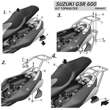 Suzuki GSR 600 [2006-2010] [SHAD] - Portabauletto