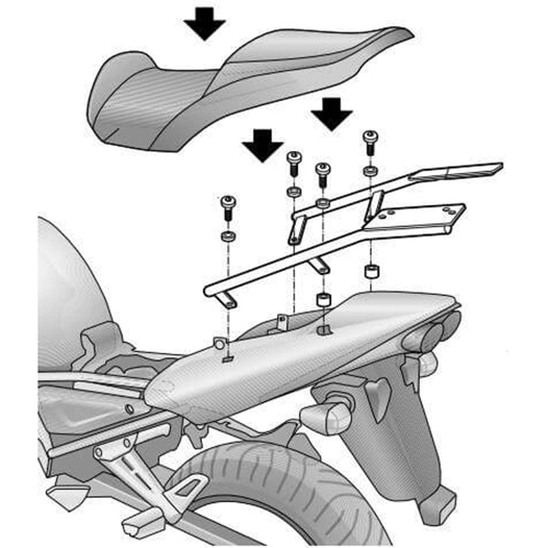 Yamaha Fzs 1000 [SHAD] - Top Master mounting kit - Yamaha