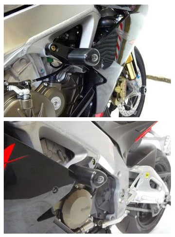 Aprilia TUONO 1100 V4 FACTORY [2016-2026] - Aero-Crash-Protektoren Schwarz Aprilia RSV4 R/RR/RF/Factory