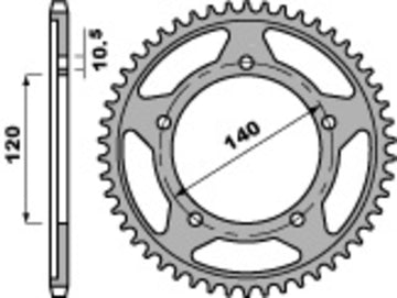 Triumph Bonneville 800 T100 [PBR] - Kettenrad