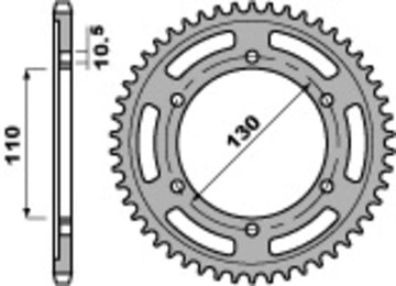 Suzuki V -STROM 800 DE DL800 [PBR] - Ruota a catena standard