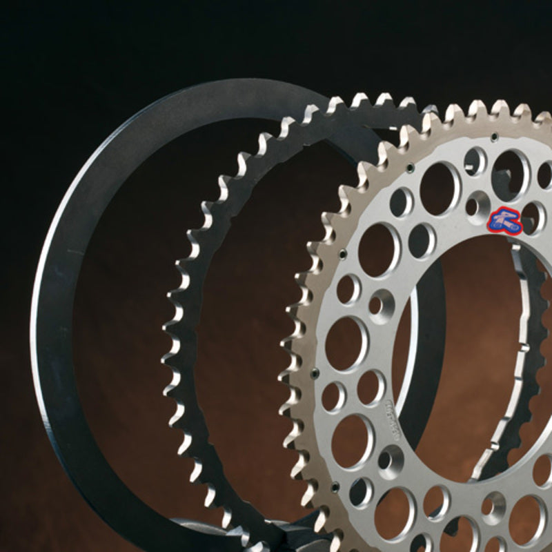 Ktm 640 Egs [RENTHAL] - TwinColor sprocket aluminum self-cleaning bi-component - 520