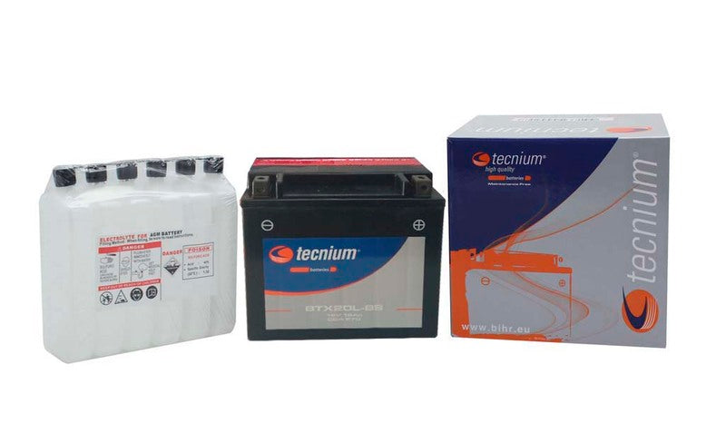 Harley Davidson Dyna Hinweis [TECNIUM] - Wartungsfreie Batterie mit Säurepack - BTX20L-BS