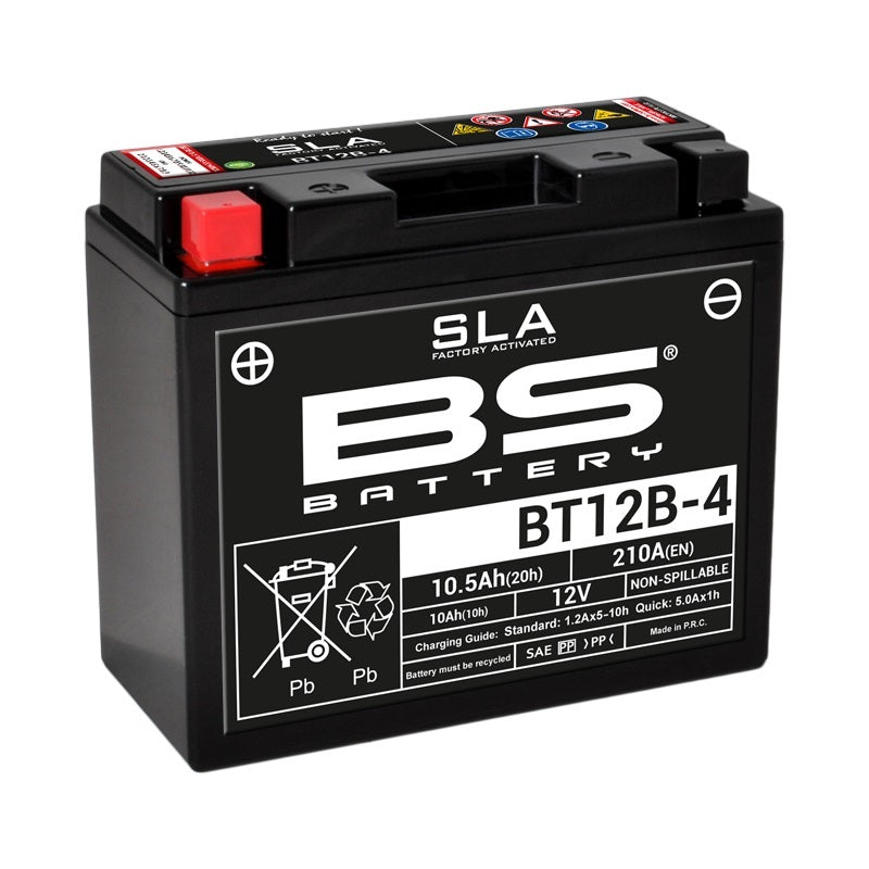 Ducati S 620 [BS BATTERY] - SLA Wartungsfreie Batterie Werkseitig aktiviert - BT12B-4