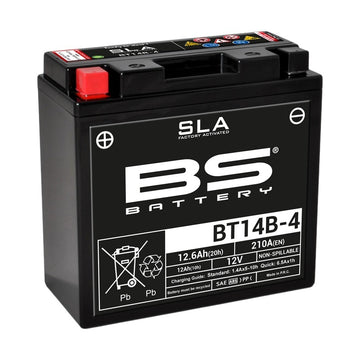 Yamaha Fzs 1000 [BS BATTERY] - SLA Wartungsfreie Batterie Werkseitig aktiviert - BT14B-4