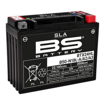 Harley Davidson Fltruse [BS BATTERY] - Batteria senza manutenzione SLA attivata in fabbrica - BTX24HL/B50-N18L-A/A2/A3