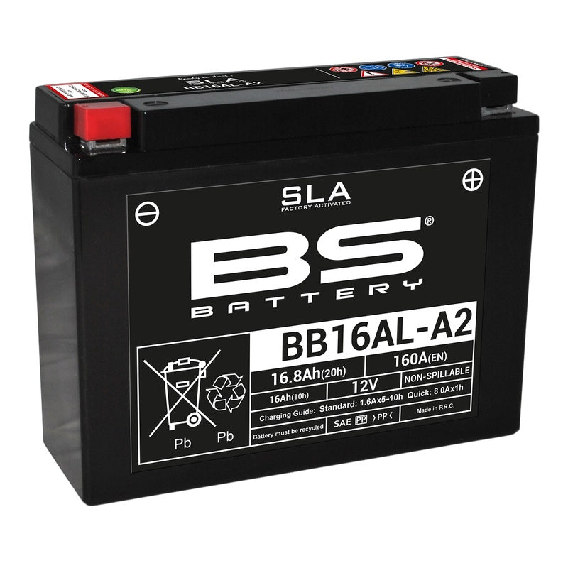 Yamaha V Max 1200 [BS BATTERY] - SLA Wartungsfreie Batterie Werkseitig aktiviert - BB16AL-A2