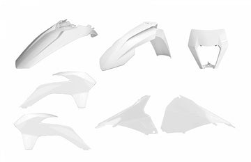KTM 450 EXC SIX Days [2014-2016] - Enduro Restyling Plastik-Kit Weiß KTM EXC