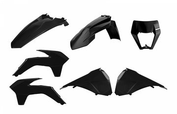 KTM 450 EXC SIX Days [2014-2016] - Enduro Restyling Plastik-Kit Schwarz KTM EXC