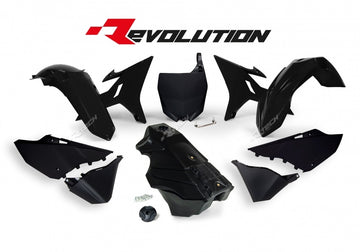 Yamaha YZ 250 (CG 20) [2005] - Plastik-Kit Revolution schwarz inkl. Tank Yamaha YZ125/250
